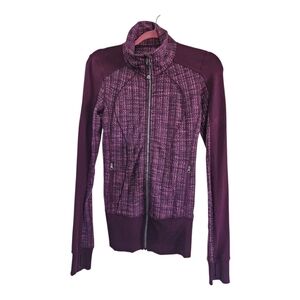LULULEMON Zip Up Jacket - Raspberry, Wine, Plaid